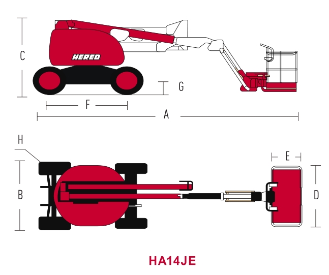 Electric Articulating Boom Lift HA14JE