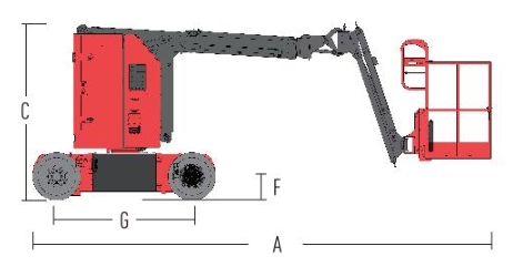 HA09RJE 30Ft Electric Articulating Boom Lift