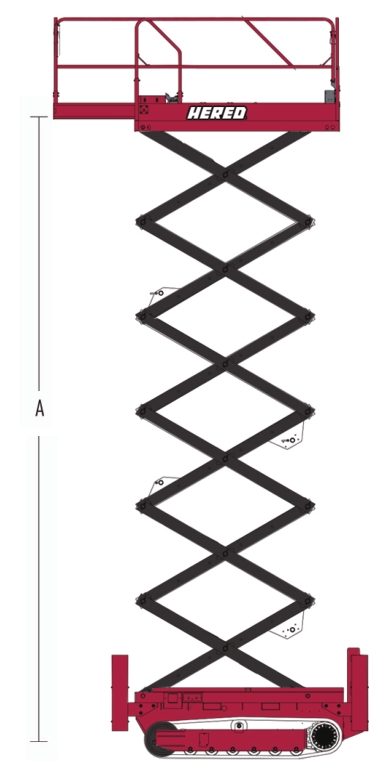 Crawler Scissor Lift HC1416E-R