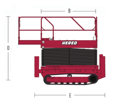 Crawler Scissor Lift HC1416E-R