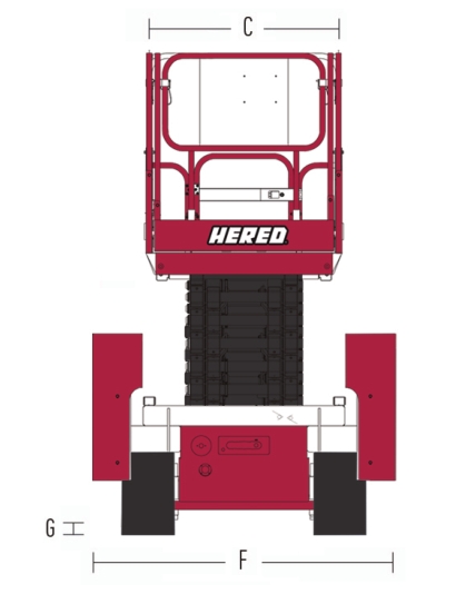 Crawler Scissor Lift HC1416E-R